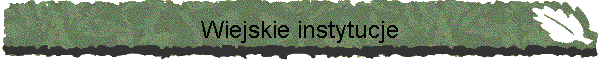 Wiejskie instytucje